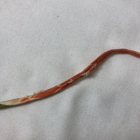 Rave Stretch Cotton Made USA Vintage Open Back Tie Neck A Line Floral Dress XL - Picture 14 of 15